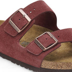 Sandalias Birkenstock Arizona Suede Zinfandel, detalle del material
