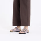 Sandalia Birkenstock Arizona Gamuza Faded Purple
