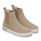 Zapatillas Birkenstock Bend Chelsea Taupe, par completo en tres cuartos