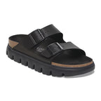 Sandalias Birkenstock Arizona Chunky Birko-Flor Black, par completo en tres cuartos (1)