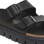 Sandalias Birkenstock Arizona Chunky Birko-Flor Black, detalle de las hebillas