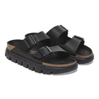 Sandalias Birkenstock Arizona Chunky Birko-Flor Black, par completo en tres cuartos (2)
