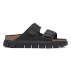 Sandalias Birkenstock Arizona Chunky Birko-Flor Black, perfil lateral
