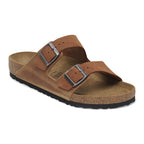 Sandalia Birkenstock Arizona Cuero/Gamuza Cognac, vista principal