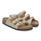 Sandalias Birkenstock Florida Birko-Flor Sandcastle, par completo en tres cuartos