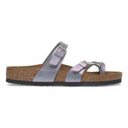 Sandalias Birkenstock Mayari Birko-Flor Saffiano Iridescent Viola, perfil lateral