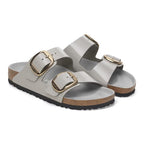 Sandalias Birkenstock Arizona Big Buckle Natural Leather Stone Coin, vista principal (2)