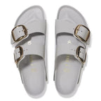 Sandalias Birkenstock Arizona Big Buckle Natural Leather Stone Coin, vista cenital