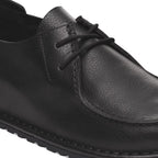 Zapatos Birkenstock Utti Natural Leather Black, detalle del material y costuras