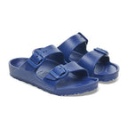 Sandalias Birkenstock Arizona Kids EVA Navy, par completo en tres cuartos