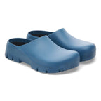 Zuecos Birkenstock Super-Birki 2.0 Ink Blue, par completo en tres cuartos