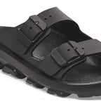 Sandalias Birkenstock Mogami Terra Stealth Birko-Flor Black, detalle de las hebillas
