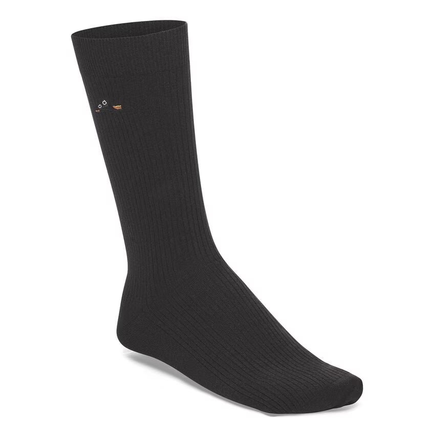 Calcetines Cotton Ribbed Black (10382378762545)
