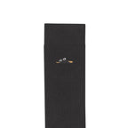 Calcetines Birkenstock Calcetines Cotton Ribbed Black, detalle del logo bordado