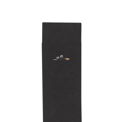 Calcetines Cotton Ribbed Black