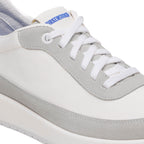 Zapatillas Birkenstock Honnef City Gamuza White, detalle del material primer plano