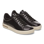 Zapatillas Birkenstock Bend Low Natural Leather Black, par completo en tres cuartos