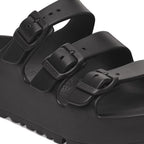 Sandalias Birkenstock Florida Flex EVA Black, detalle de las hebillas