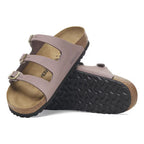 Sandalias Birkenstock Florida Nobuck Faded Purple, detalle de la suela