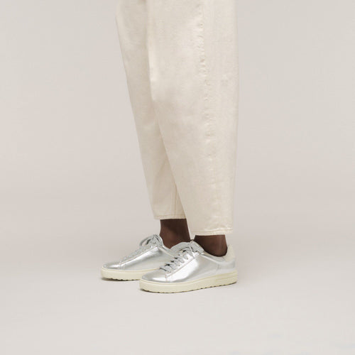 Zapatillas Birkenstock Bend Low Cuero Metallic Silver
