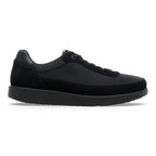 Zapatillas Birkenstock Honnef City Gamuza Triple Black, perfil lateral
