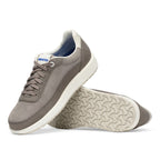 Zapatillas Birkenstock Honnef City Cuero Stone Coin, par en perspectiva, vista de la suela