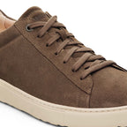 Zapatillas Birkenstock Bend Low Gamuza Dark Tea, detalle del material primer plano