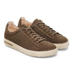 Zapatillas Birkenstock Bend Low Gamuza Dark Tea, par completo en tres cuartos