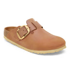 Zuecos Birkenstock Boston Big Buckle Oiled Leather Cognac, vista principal