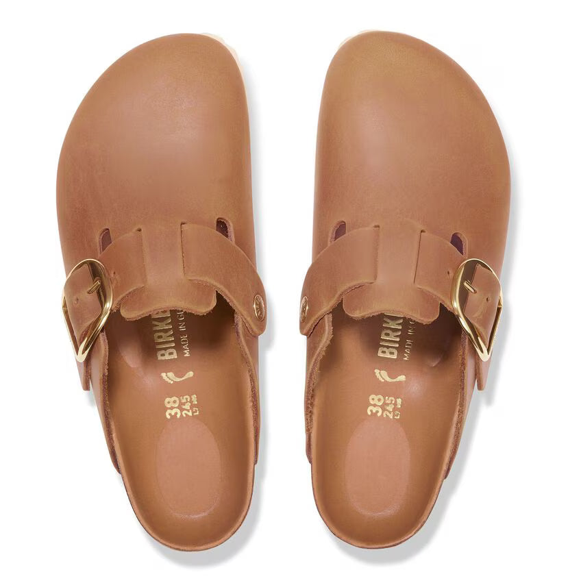 Boston Big Buckle Oiled Leather Cognac (10382378303793)