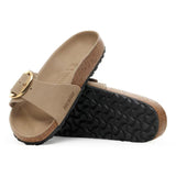 Madrid Big Buckle Oiled Leather Tabacco Brown