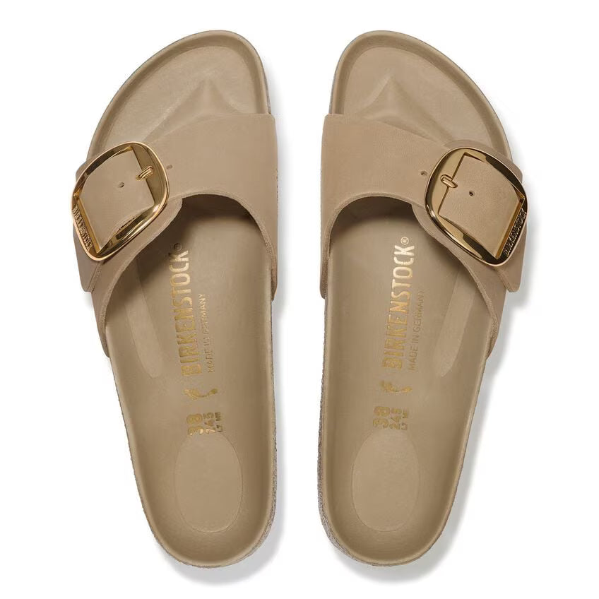 Madrid Big Buckle Oiled Leather Tabacco Brown (10382379909425)