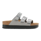 Sandalias Birkenstock Florida Flex Platform Stone Coin Vegan, perfil lateral