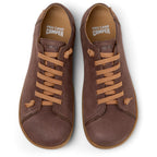 Zapatos Camper Peu Cami Marrón Gamuza Hombre vista superior