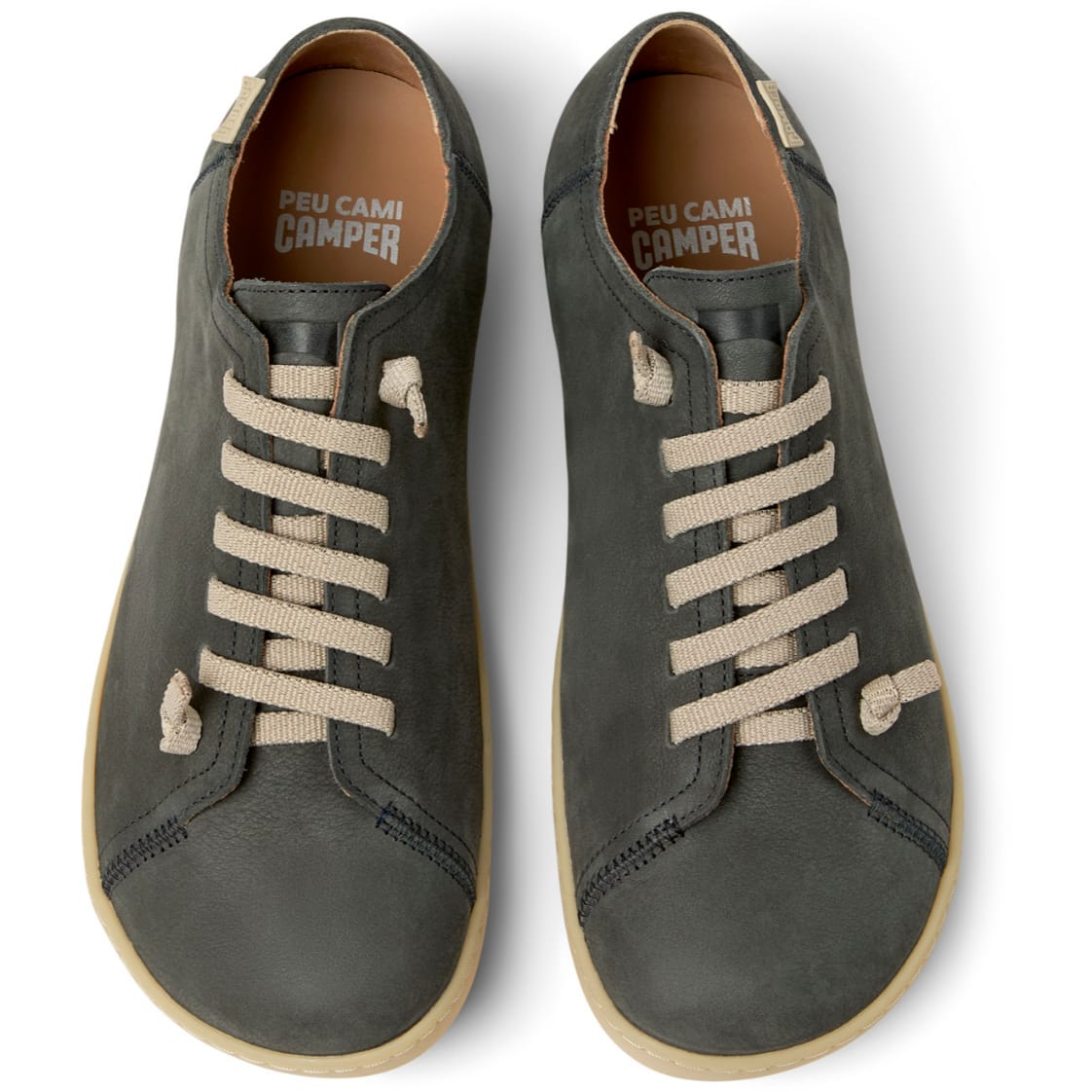 Zapatos Camper Peu Cami Gris Hombre vista superior