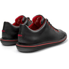 Zapatos Camper Beetle Negro, vista trasera en tres cuartos