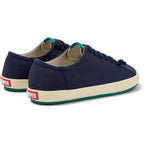 Zapatillas Camper Peu Rambla Azul, vista trasera en tres cuartos