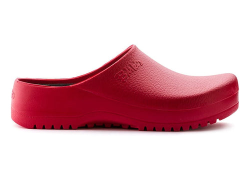 Zuecos Birkenstock Super-Birki Fusion Red, perfil lateral
