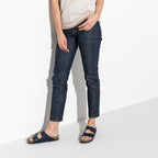 Sandalias Birkenstock Arizona Blue Soft, calzado por modelo femenino