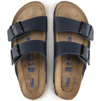 Sandalias Birkenstock Arizona Blue Soft, vista cenital del par