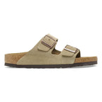 Sandalias Birkenstock Arizona Suede Taupe, perfil lateral