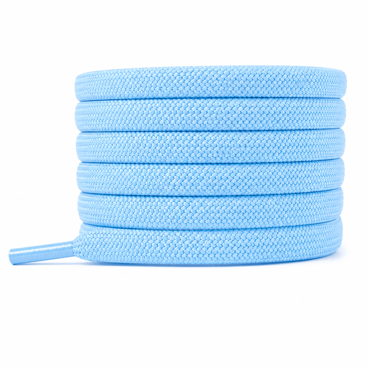 cuidado Rumbos Cordon Elasticado Light Blue, detalle del cordón enrollado