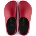 Zuecos Birkenstock Super-Birki Fusion Red, vista cenital del par