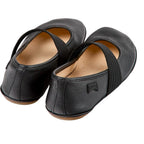 Ballerinas Camper Right Kids Negro, vista trasera en tres cuartos