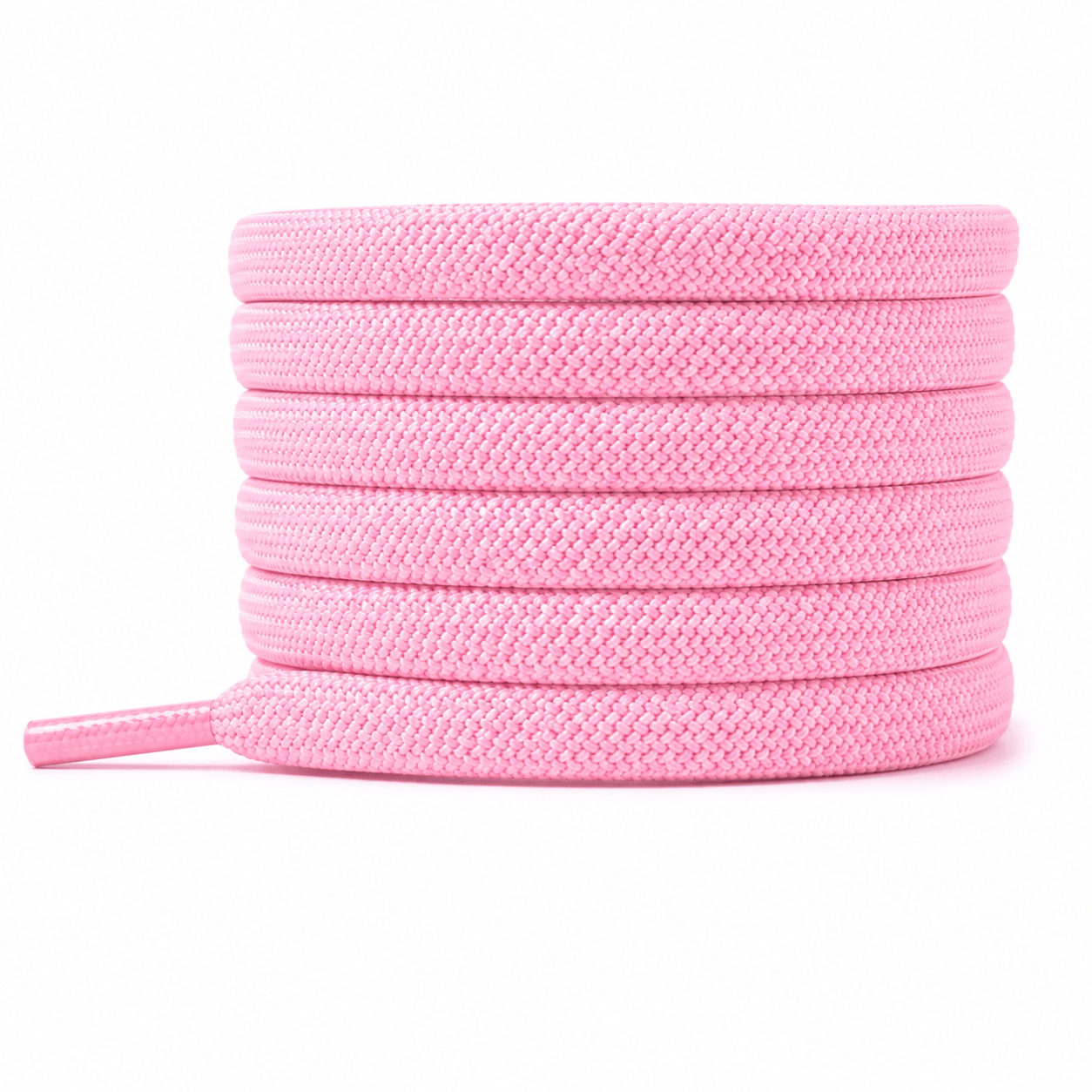 cuidado Rumbos Cordon Elasticado Light Pink, par de cordones enrollados