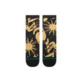 Calcetines Stance Sun Dust Crew Black Brown, vista superior del par de calcetines