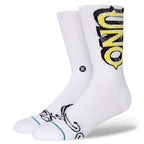 Calcetines Stance Uno X Cartoon white, par de calcetines en maniquí, vista frontal
