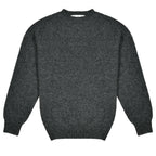 Sweater Harley of Scotland Sweater Harley Hombre Basalt, vista frontal plana del sweater