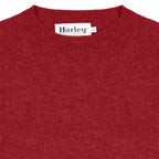 Sweater Harley of Scotland Sweater Harley Hombre Cardinal, detalle del cuello