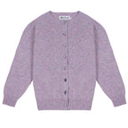 Sweater Harley of Scotland Cardigan Harley Mujer Heliotrope, prenda completa, vista frontal